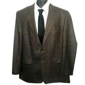 Lauren Ralph Lauren Blazer Wool Windowpane Plaid